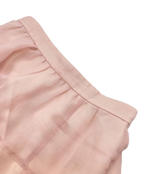 JUSGLITTY（ジャスグリッティー）JUSGLITTY (ジャスグリッティー) リネンライクシアースカート ピンク サイズ:SIZE Mの古着・服飾アイテム
