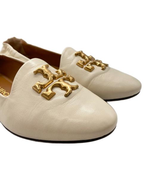 TORY BURCH（トリーバーチ）TORY BURCH (トリーバーチ) ELEANOR フラットシューズ アイボリー サイズ:6 1/2 Mの古着・服飾アイテム