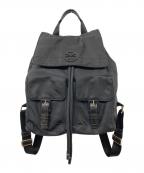 TORY BURCHトリーバーチ）の古着「ロゴナイロンリュック」｜ブラック