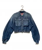 DIESELディーゼル）の古着「デニムボンバージャケット」｜インディゴ