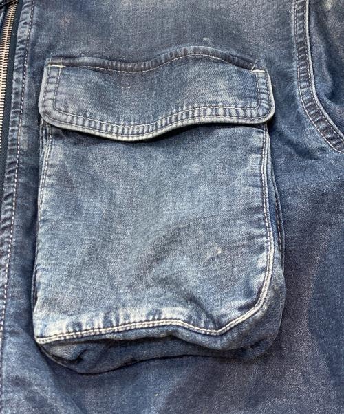 DIESEL（ディーゼル）DIESEL (ディーゼル) デニムボンバージャケット インディゴ サイズ:sizeSの古着・服飾アイテム