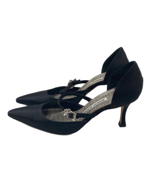 Manolo Blahnik（マノロ ブラニク）Manolo Blahnik (マノロ ブラニク) ポインテッドトゥパンプス ブラック サイズ:size23㎝の古着・服飾アイテム