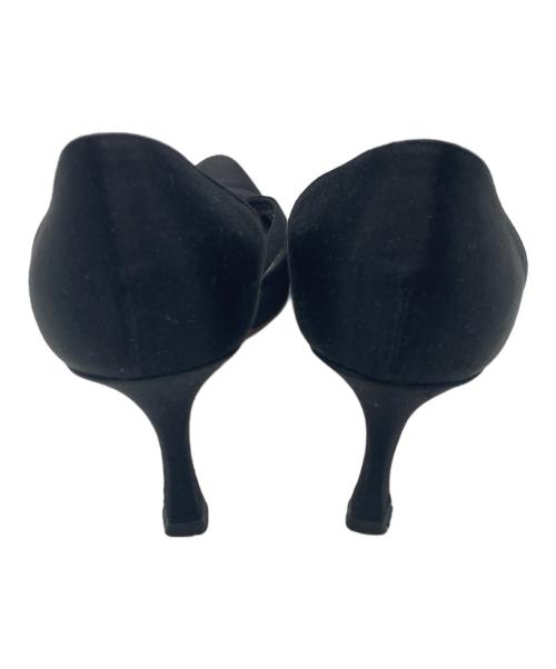 Manolo Blahnik（マノロ ブラニク）Manolo Blahnik (マノロ ブラニク) ポインテッドトゥパンプス ブラック サイズ:size23㎝の古着・服飾アイテム