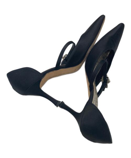 Manolo Blahnik（マノロ ブラニク）Manolo Blahnik (マノロ ブラニク) ポインテッドトゥパンプス ブラック サイズ:size23㎝の古着・服飾アイテム