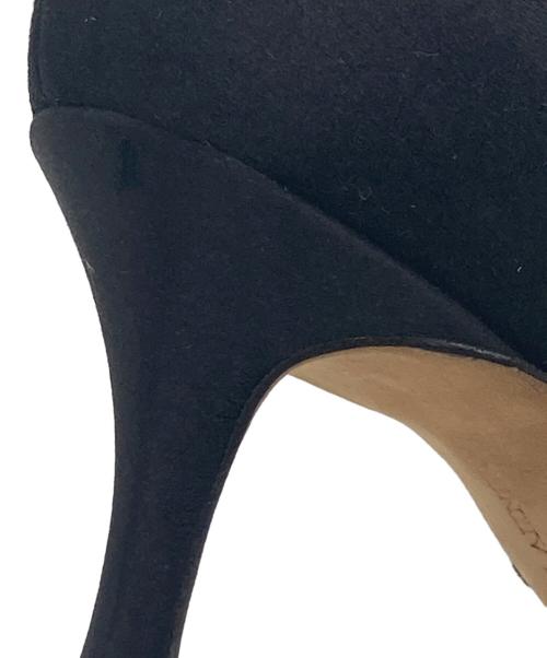 Manolo Blahnik（マノロ ブラニク）Manolo Blahnik (マノロ ブラニク) ポインテッドトゥパンプス ブラック サイズ:size23㎝の古着・服飾アイテム