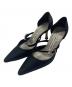 Manolo Blahnik（マノロ ブラニク）の古着「ポインテッドトゥパンプス」｜ブラック
