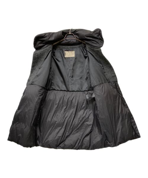 blanc basque（ブランバスク）BLANC basque (ブランバスク) ウールブレンド切替ダウンコート ブラック×グレー サイズ:SIZE 40の古着・服飾アイテム
