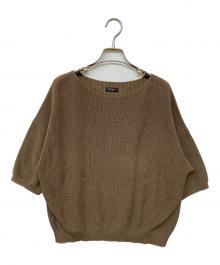 VERMEIL par iena（ヴェルメイユ パー イエナ）の古着「畔ワイドネックオーバープルオーバー」｜ブラウン