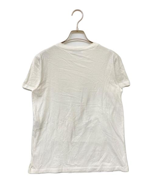 MaxMara（マックスマーラ）MaxMara (マックスマーラ) ロゴプリントTシャツ ホワイト サイズ:SIZE Mの古着・服飾アイテム