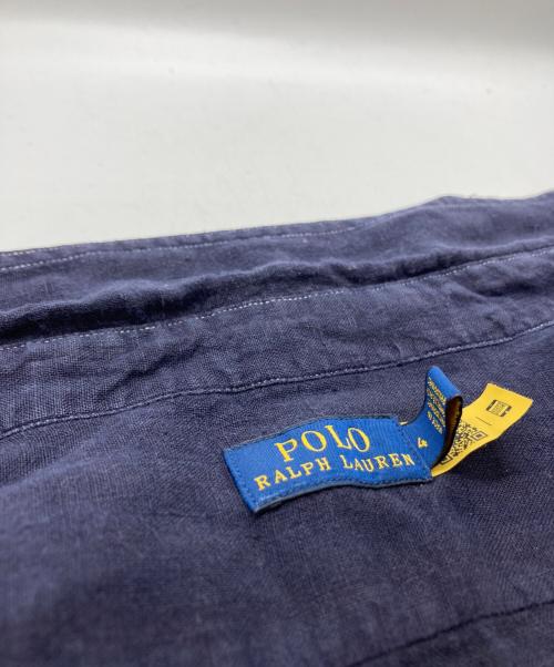 POLO RALPH LAUREN（ポロ・ラルフローレン）POLO RALPH LAUREN (ポロ・ラルフローレン) SS NP DMQ ST-SHORT SLEEVE-SHIRT/エスエス エヌピー ディーエムキュー エスティー ショート スリーブ シャツ ネイビー サイズ:Sの古着・服飾アイテム