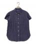 POLO RALPH LAUREN（ポロ・ラルフローレン）の古着「SS NP DMQ ST-SHORT SLEEVE-SHIRT/エスエス エヌピー ディーエムキュー エスティー ショート スリーブ シャツ」｜ネイビー