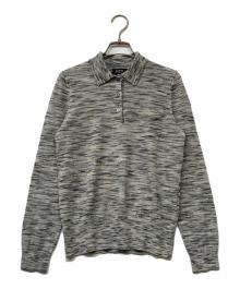 A.P.C.（アーペーセー）の古着「ニットポロシャツ」｜ライトグレー