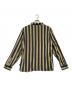 stussy (ステューシー) Cove Striped stussy shirt/コープ ストライプド ステューシー シャツ ブラック×オレンジ サイズ:M：8000円