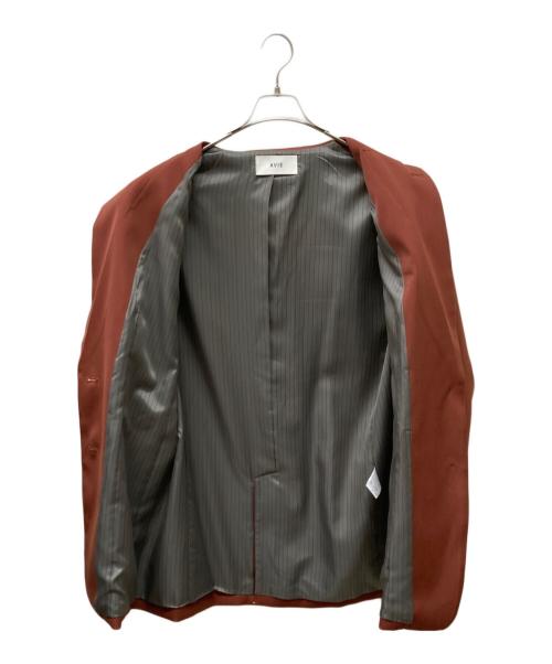 avie（アビィ）AVIE (アビィ) テーラードジャケット ブラウン サイズ:Mの古着・服飾アイテム
