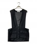 PoIポィ）の古着「Wool pocket vest(ウール・ポケット・ベスト)」｜ブラック