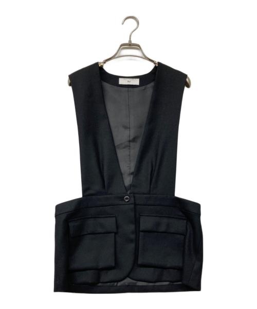 PoI（ポィ）PoI (ポィ) Wool pocket vest(ウール・ポケット・ベスト) ブラック サイズ:FREEの古着・服飾アイテム