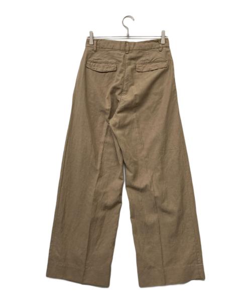 MUSE de Deuxieme Classe（ミューズ ドゥーズィエム クラス）MUSE de Deuxieme Classe (ミューズ ドゥーズィエム クラス) FIBRY TUCK PANTS/ファイブリー タック パンツ ベージュ サイズ:38の古着・服飾アイテム