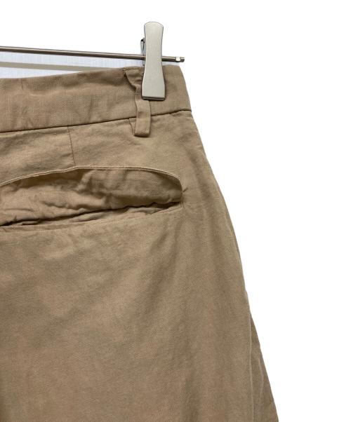 MUSE de Deuxieme Classe（ミューズ ドゥーズィエム クラス）MUSE de Deuxieme Classe (ミューズ ドゥーズィエム クラス) FIBRY TUCK PANTS/ファイブリー タック パンツ ベージュ サイズ:38の古着・服飾アイテム