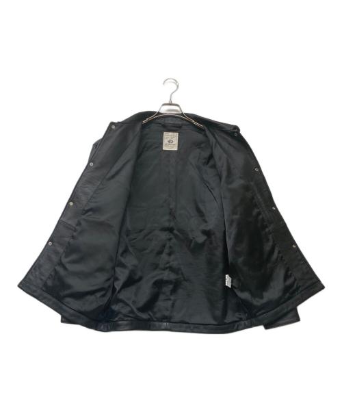 417 by EDIFICE（417 バイ エディフィス）417 by EDIFICE (417 バイ エディフィス) ラムレザーコーチジャケット ブラック サイズ:Mの古着・服飾アイテム