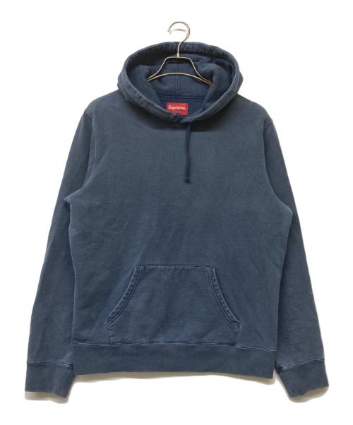 SUPREME（シュプリーム）Supreme (シュプリーム) Overdyed Hooded Sweatshirt/オーバーダイド・フーデッド・スウェットシャツ ブルー サイズ:Sの古着・服飾アイテム
