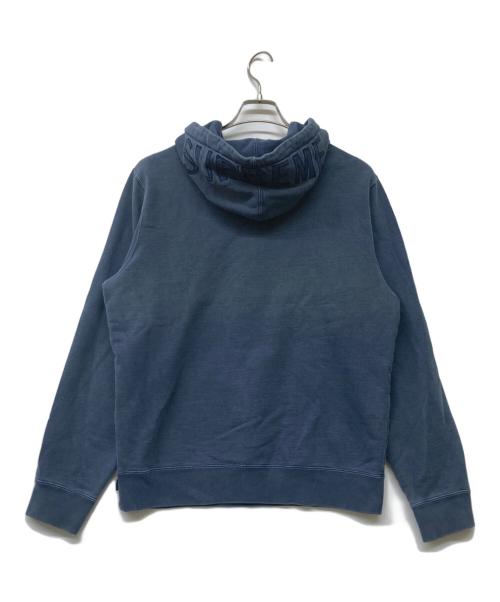 SUPREME（シュプリーム）Supreme (シュプリーム) Overdyed Hooded Sweatshirt/オーバーダイド・フーデッド・スウェットシャツ ブルー サイズ:Sの古着・服飾アイテム