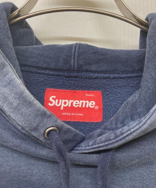 SUPREME（シュプリーム）Supreme (シュプリーム) Overdyed Hooded Sweatshirt/オーバーダイド・フーデッド・スウェットシャツ ブルー サイズ:Sの古着・服飾アイテム