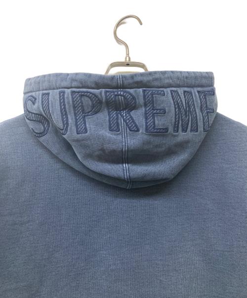 SUPREME（シュプリーム）Supreme (シュプリーム) Overdyed Hooded Sweatshirt/オーバーダイド・フーデッド・スウェットシャツ ブルー サイズ:Sの古着・服飾アイテム