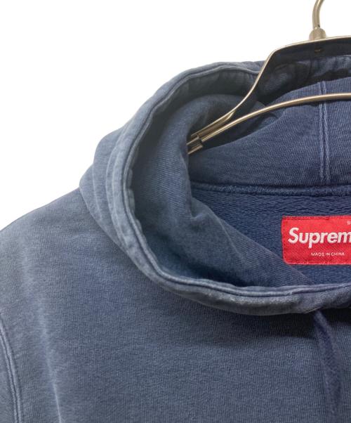 SUPREME（シュプリーム）Supreme (シュプリーム) Overdyed Hooded Sweatshirt/オーバーダイド・フーデッド・スウェットシャツ ブルー サイズ:Sの古着・服飾アイテム