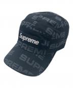 SUPREMEシュプリーム）の古着「20AW Reactive Print Camp Cap(ニイゼロエーダブリュー リアクティブ プリント キャンプ キャップ)」｜ブラック