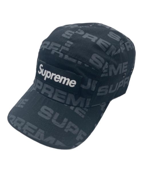 SUPREME（シュプリーム）SUPREME (シュプリーム) 20AW Reactive Print Camp Cap(ニイゼロエーダブリュー リアクティブ プリント キャンプ キャップ) ブラックの古着・服飾アイテム
