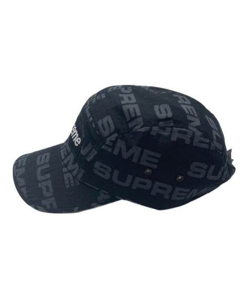 SUPREME（シュプリーム）SUPREME (シュプリーム) 20AW Reactive Print Camp Cap(ニイゼロエーダブリュー リアクティブ プリント キャンプ キャップ) ブラックの古着・服飾アイテム