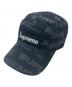 SUPREME（シュプリーム）の古着「20AW Reactive Print Camp Cap(ニイゼロエーダブリュー リアクティブ プリント キャンプ キャップ)」｜ブラック