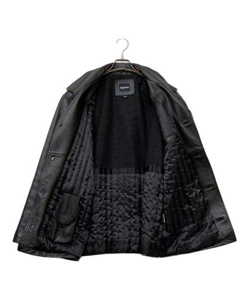 Right-on（ライトオン）Right-on (ライトオン) レザーコート ブラック サイズ:Lの古着・服飾アイテム