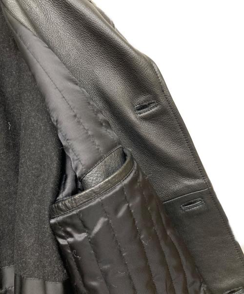 Right-on（ライトオン）Right-on (ライトオン) レザーコート ブラック サイズ:Lの古着・服飾アイテム
