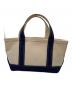 L.L.Bean（エルエルビーン）の古着「BOAT AND TOTE BAG SMALL(ボート・アンド・トート・バッグ・スモール)」｜アイボリー×ネイビー