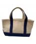 L.L.Bean (エルエルビーン) BOAT AND TOTE BAG SMALL(ボート・アンド・トート・バッグ・スモール) アイボリー×ネイビー：5000円