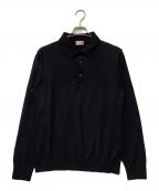MONCLERモンクレール）の古着「POLO TRICOT/ポロ トリコット」｜ブラック