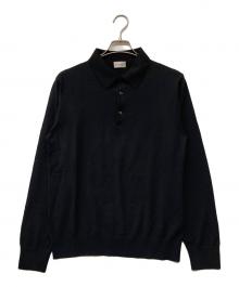 MONCLER（モンクレール）の古着「POLO TRICOT/ポロ トリコット」｜ブラック