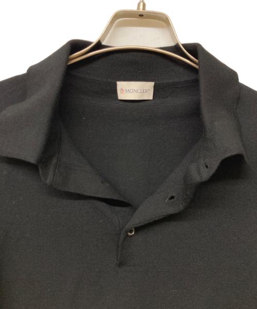 MONCLER（モンクレール）MONCLER (モンクレール) POLO TRICOT/ポロ トリコット ブラック サイズ:Lの古着・服飾アイテム