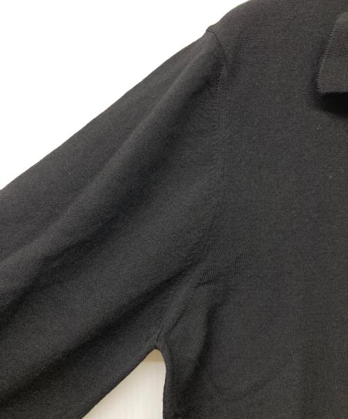 MONCLER（モンクレール）MONCLER (モンクレール) POLO TRICOT/ポロ トリコット ブラック サイズ:Lの古着・服飾アイテム