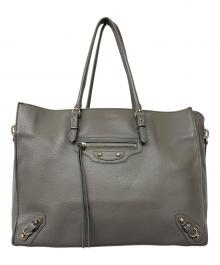 BALENCIAGA（バレンシアガ）の古着「ペーパーB4 トートバッグ」｜グレー