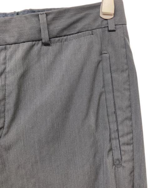 PRADA（プラダ）PRADA (プラダ) ストライプスラックスパンツ ブラック サイズ:46Rの古着・服飾アイテム