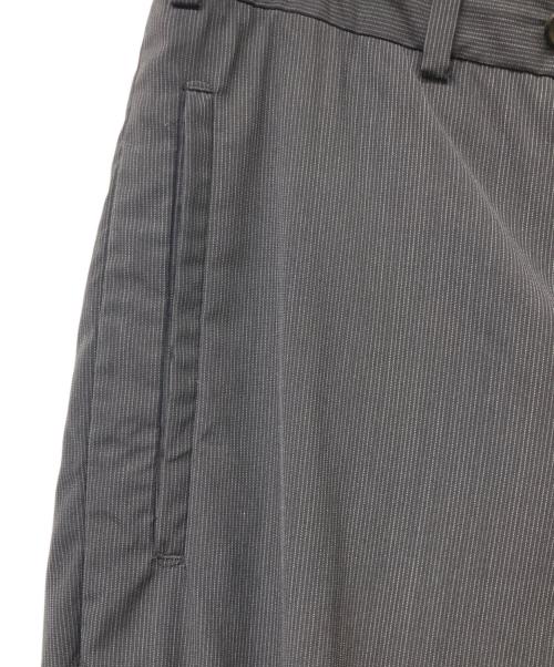 PRADA（プラダ）PRADA (プラダ) ストライプスラックスパンツ ブラック サイズ:46Rの古着・服飾アイテム
