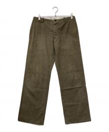 C.P COMPANY（シーピーカンパニー）の古着「2003AW コットンストライプトラウザー」｜ブラウン