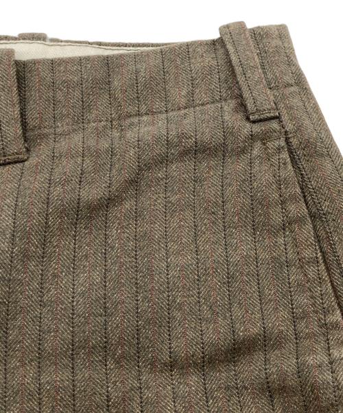 C.P COMPANY（シーピーカンパニー）C.P COMPANY (シーピーカンパニー) 2003AW コットンストライプトラウザー ブラウン サイズ:size50の古着・服飾アイテム
