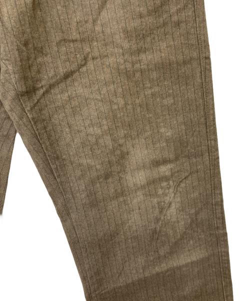 C.P COMPANY（シーピーカンパニー）C.P COMPANY (シーピーカンパニー) 2003AW コットンストライプトラウザー ブラウン サイズ:size50の古着・服飾アイテム