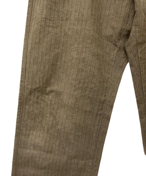 C.P COMPANY（シーピーカンパニー）C.P COMPANY (シーピーカンパニー) 2003AW コットンストライプトラウザー ブラウン サイズ:size50の古着・服飾アイテム