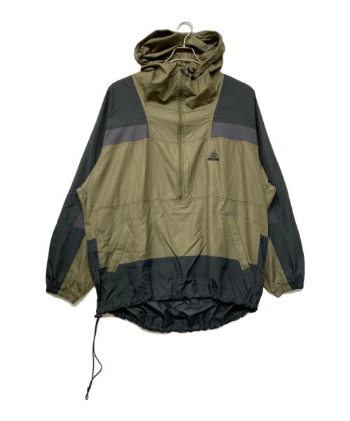 ACG（エーシージー）ACG (エーシージー) ナイロンアノラックパーカー カーキ×ブラック サイズ:sizeXLの古着・服飾アイテム