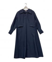 IENA（イエナ）の古着「25SS＆NAVY スキッパーフレアワンピース」｜ネイビー
