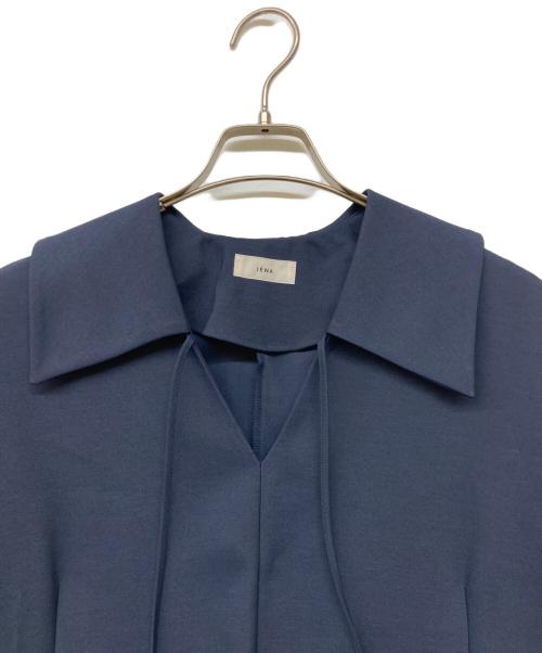 IENA（イエナ）IENA (イエナ) 25SS＆NAVY スキッパーフレアワンピース ネイビー サイズ:sizeⅬの古着・服飾アイテム
